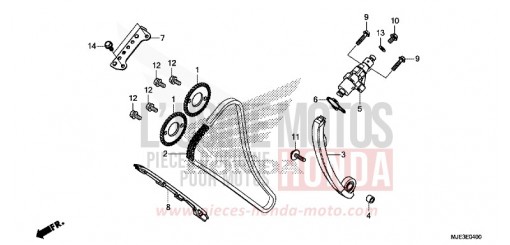 CATENA DISTRIBUZIONE/TENDICATENA CBR650FAE di 2014